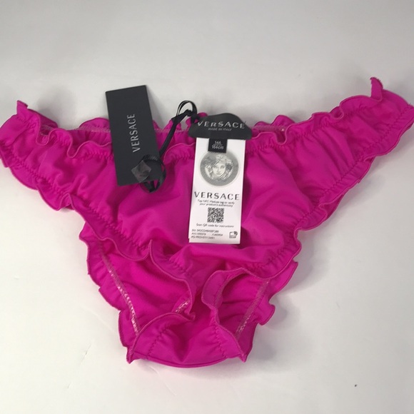 New Authentic VERSACE KIDS Logo ruffle-trimmed 👙 Bikini - Picture 12 of 13